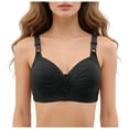thumbnail image 2 of idosla Women Padded Push Up Bras Seamless Soft Underwire T-Shirt Bra (Black, 38), 2 of 6