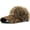 Brown, variant on Leopard Print Baseball Cap Fashion Adjustable Cotton Dad Hat Warm Ponytail Baseball Hats for Women Girls