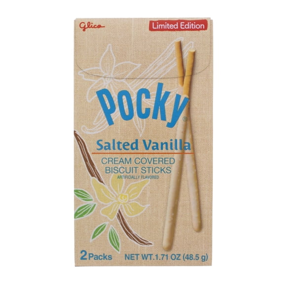 Pocky Salted Vanilla Cream Covered Biscuit Sticks 1.71 oz