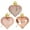 C, variant on 6Pcs Multi Finish Heart Shaped Baubles - Glittering Hanging Heart Ornaments for Christmas Tree Decor and Festive Home Holiday Decoration