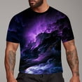 thumbnail image 2 of Pimfylm Slim Fit T Shirts For Men Mens T Shirt - Short Sleeve Crew Neck Soft Fitted Tees Purple X-Large, 2 of 3