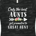 thumbnail image 4 of Inktastic Only the Best Aunts Get Promoted to Great Aunt with Flowers Women's T-Shirt, 4 of 5