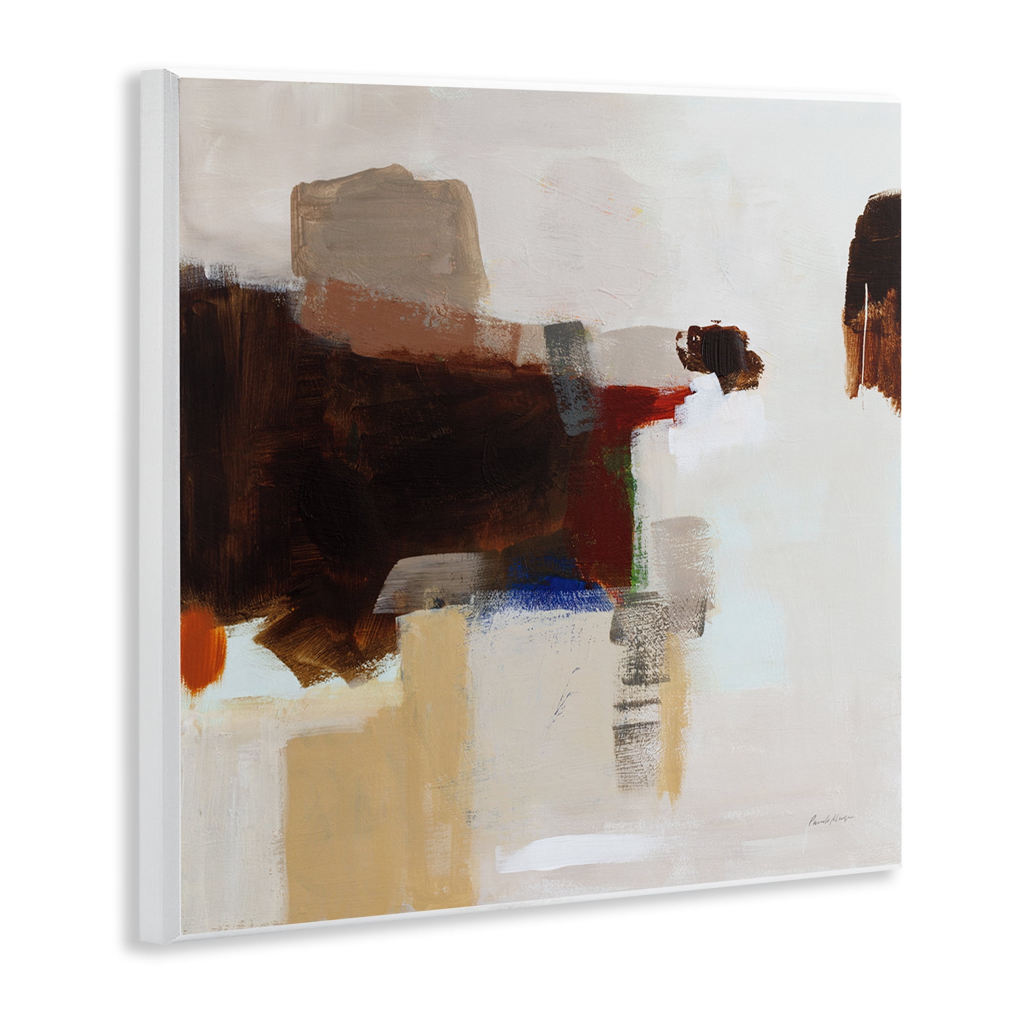 Stupell Industries American Rust Abstraction Abstract Painting Unframed Art Print Wall Art, 12 x 12