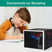 2-PCS Medicine Lock Box with Code, Medical Storage Organizers for Home Safety, Fridge Food, Snacks, and Phone, Black