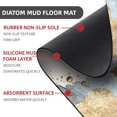 thumbnail image 2 of Diatomaceous Earth Bath Mat,Natural Blue and Gold Marble Non-Slip Volume Super Absorbent Fast Drying Eco-Friendly Easy to Clean for Bathroom Kitchen Door mat 20×31Inch (50 * 80cm), 2 of 6