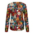 thumbnail image 7 of NSLGXD Women's Plus Size Christmas Sweatshirts Ugly 3D Xmas Graphic Long Sleeve Tshirts Casual Loose Holiday Party Pullover Tops, 7 of 7