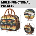 thumbnail image 6 of Reusable Palm Trees Lnsulated Lunch Bag for Women & Men-Leakproof Water-Resistant Cooler Tote,Large Capacity(10.6x8.7x6.3in)for Work,Office,Travel,Picnic,Beach., 6 of 7