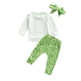 thumbnail image 3 of ZAXARRA Baby Girl 3Pcs Fall Clothes, Long Sleeve Pullover + Pants + Headband, 3 of 9