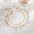 thumbnail image 2 of Pulseras de oro delicadas para mujer, capa ajustable llena de oro de 14 quilates, 2 of 5