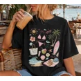 thumbnail image 3 of Women Beach Summer Vacation Shirt, Seashell Bikini Tee, Summer Beach Shirt, Coastal Vacation T-Shirt, Ocean Aesthetic Tee, Beach Holiday Clothing, 3 of 3