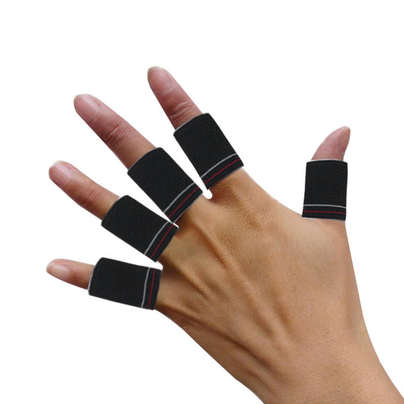 10PCS Finger Guard Bands Sports Protective Finger Basketball Protection Gloves 