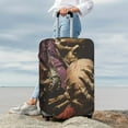 thumbnail image 7 of Susaid Eerie Skull Holding Another Print Elastic Washable Suitcase Cover with Hidden Zipper, Fits 18-32 Inch Luggage for Protection During Travel-Large, 7 of 7