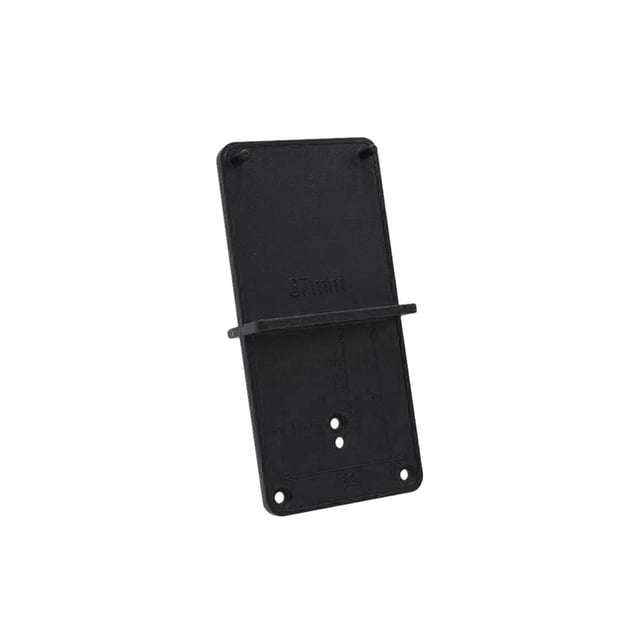 Plantilla de plantilla de orificio de para accesorio de montaje de gabinete de puerta práctico resistente Negro kusrkot Plantilla de bisagra