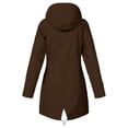 thumbnail image 4 of QHFBli Rain Jacket Women Waterproof Windbreaker Lightweight Rain Jackets with Pockets Striped Lined Raincoats with Hood, 4 of 4