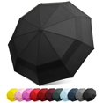 thumbnail image 1 of EEZ-Y Compact Travel Umbrella w/Windproof Double Canopy Construction - Auto Open/Close Button, 1 of 2
