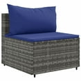 thumbnail image 5 of vidaXL 6 Piece Patio Lounge Set with Cushions Brown Poly Rattan, 5 of 183