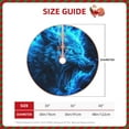 thumbnail image 2 of Xecao Blue Fire Wolf Pattern Christmas Tree Skirt Holiday Part Decorations for Christmas Tree, Farmhouse Christmas Decor Xmas Holiday Home Party Decorations-48", 2 of 6