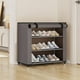 thumbnail image 1 of Zapatero organizador, zapatero de 4 capas, apto para armario, puerta de entrada, apilable, para cualquier combinación, pequeño y ahorrador de espacio. Zapatero, 1 of 6