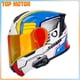 thumbnail image 2 of Nuevo casco de motocicleta SOMAN actualizado con certificación DOT, abatible hacia arriba, con lentes de doble color, para hombres y mujeres, casco de moto para DUKADI, 2 of 5
