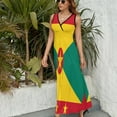 thumbnail image 6 of Flag of Grenada Sleeveless Dress Dresses Women Summer Evening Dresses Ladies Bohemia Long Dresses, 6 of 9