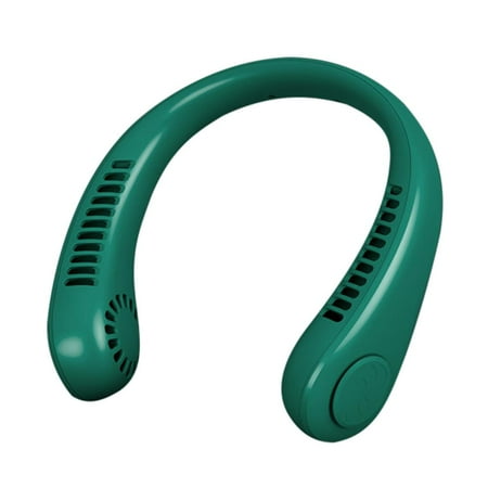 

Kotyreds Mini Neck Fan USB Rechargeable Bladeless Fan Neck Air Conditioner (Green)