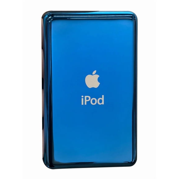 Replacement Back Plate Apple iPod Classic 6th 7th Housing Rear Thin Blue Blank