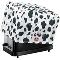 thumbnail image 1 of Cartoon Cow Print Toaster Covers Universal 2 Slice Toaster Dust Cover Protector Toaster Cover Black White Bread Maker Oven Microwave Cover Home Kitchen Decoration, 1 of 7