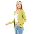 thumbnail image 6 of Made by Olivia Women's Classic Button Down Long Sleeve V-Neck Soft Knit Sweater Cardigan, 6 of 7