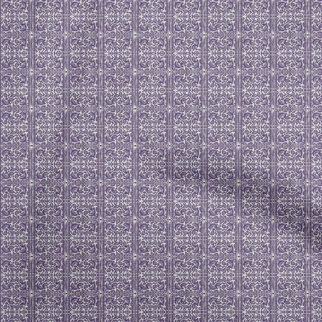 oneOone Polyester Spandex Violet Fabric Texture Craft Projects Decor Fabric Printed By The Yard 56 Inch Wide