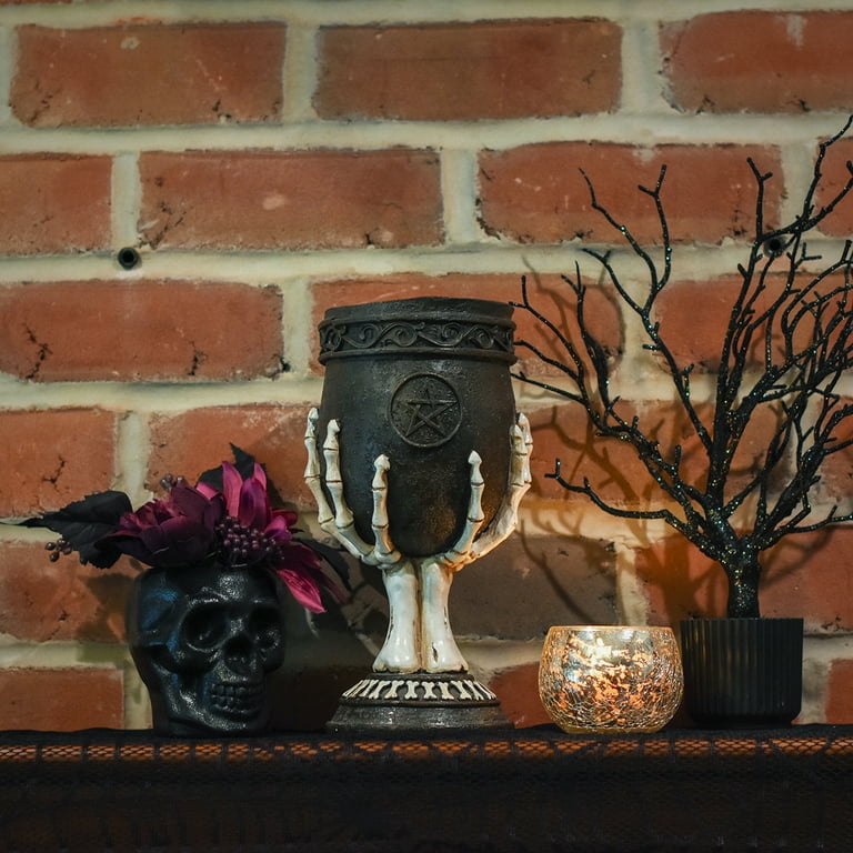 Skeleton Hand Chalice Cup Gothic Wine Goblet Spooky Halloween Kitchen Home Decor Skeleton Hand Chalice Cup Gothic Wine Goblet Spooky Halloween Kitchen Home Decor
