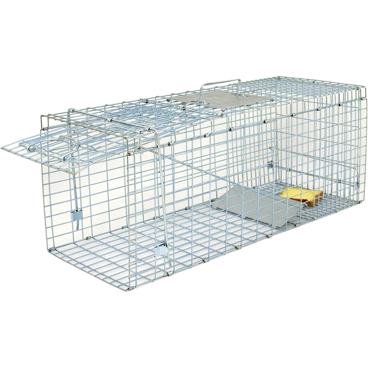 Portable Metal Humane Live Animal Trap 32 x 12.5 x 12  for Rodent Small  Animals