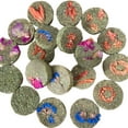 thumbnail image 4 of BESTSKY 20Pcs Rabbit Chew Toys,Sun-Dried Rabbit Toys,Multiple Grass Ingredients Guinea Pig Toys for a Tasty Treat,Peony, 4 of 5