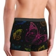 thumbnail image 4 of Kdxio Men's Boxer Briefs with Butterfly Print - Comfortable and Breathable Underwear for Everyday Wear, 4 of 7