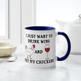 thumbnail image 4 of CafePress - Chickens And Wine - 11 oz Ceramic Mug - Novelty Coffee Tea Cup, 4 of 4