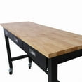 thumbnail image 2 of 60" × 20" Multifunctional Workbench with Three Drawers, Four Swivel Casters, Stable & High-Quality, 2 of 9