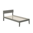 thumbnail image 2 of AFI Boston 14" Twin Wood Platform Bed Frame with Modern Headboard, Grey, 2 of 4