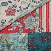Somerset Home 3-Piece Quilt Set Queen Size - Mallory Patchwork Full/Queen Quilt Set