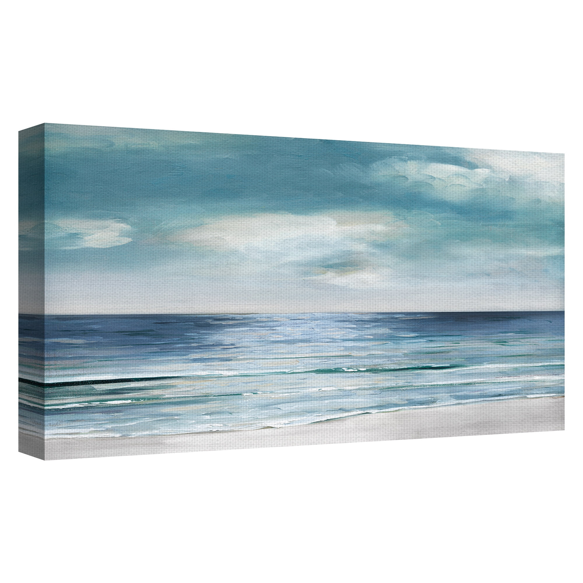 Masterpiece Art Gallery Silver Shore By Sally Swatland Canvas Art Print 17" x 34"