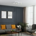thumbnail image 3 of Shura White 4-Light Square Ceiling Light with Rotatable Heads, Integrated LED Bulbs, 3000K, 3 of 8