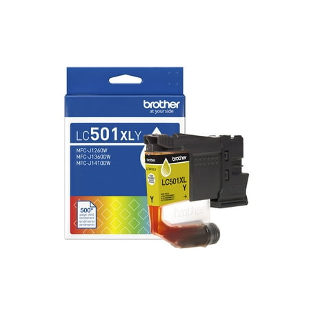Brother Genuine LC501XLY High Yield Yellow Ink Cartridge