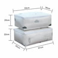 thumbnail image 3 of Anti Dust Large Storage Bag Clothes Quilt Blanket Storage Sort Home Organizer, 3 of 4