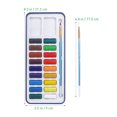 thumbnail image 4 of ULTNICE Watercolor Paint Set with 18 Colors and Brush in Tin Metal Blue Iron Box for Painting 12L x, 4 of 8