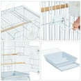 thumbnail image 6 of Renwick 47" Play Top Bird Cage with with Rolling Stand, White, 6 of 8