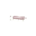 thumbnail image 2 of Meridian Furniture Ritz Contemporary Velvet Sofa in Pink, 2 of 9