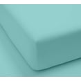 thumbnail image 4 of Milan Collection 1000 Thread Count 100% Cotton Deep Pocket Sheet Set (King, Aqua), 4 of 5
