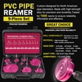 thumbnail image 3 of Kit escariador de tubos de PVC E-Cowlboy Premium de 9 piezas para 1/2 taladros, 3 of 8