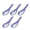 thumbnail image 3 of 5pcs Practical Ceramic Spoon Multi-function Chinese Style Scoop Porridge Spoon Tableware Soup Spoon for Home Restaurant, 3 of 4