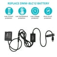 thumbnail image 2 of PD USB Type-C Cable to DMW-DCC8 Dummy Battery DC Coupler DMW-BLC12 Replacement for LUMIX DMC-FZ2500 FZ1000 FZ300 FZ200 G85 GX8 G7 G6 G5 GH2 DC-G90 G95 G99 Cameras, 2 of 7