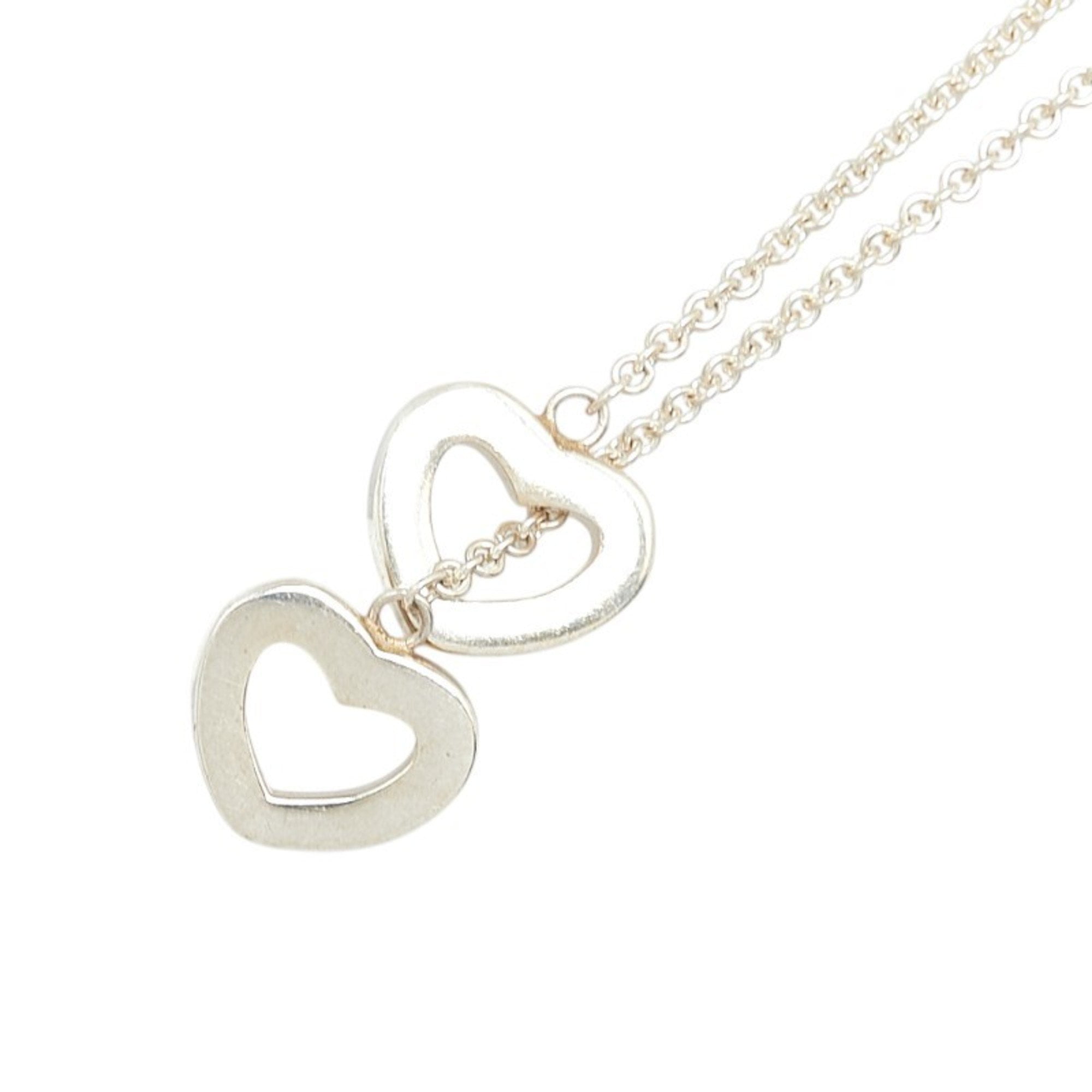 TIFFANY & CO. Pre-Owned Tiffany Heart Link Lariat Necklace in 925 Sterling Silver for Women.... (Good)