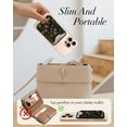 thumbnail image 2 of Gemfits Compatible with Magsafe Wallet Magnetic Card Holder Phone Wallets for Women for iPhone 16/15/14/13/12 Series for Apple Mag RFID,Black Mogu, 2 of 6